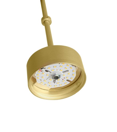 MOOSEE lampa wisząca CAPRI DISC 3 złota   - 180 LED, aluminium, szkło