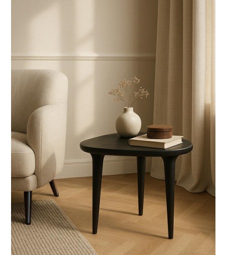 MaMaison stolik LAMINAR czarny / drewno
