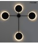 MOOSEE lampa ścienna SHADOW 4 czarna
