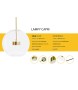 MOOSEE Lampa wisząca CAPRI DISC 5 złota   - 300 LED, aluminium, szkło