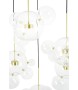 MOOSEE Lampa wisząca CAPRI DISC 5 złota   - 300 LED, aluminium, szkło