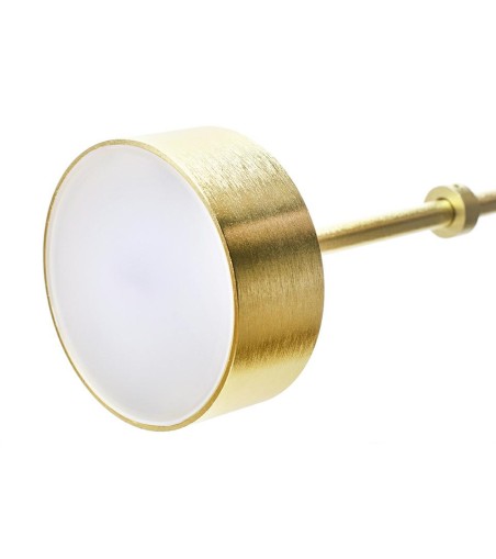MOOSEE Lampa wisząca CAPRI DISC 5 złota   - 300 LED, aluminium, szkło