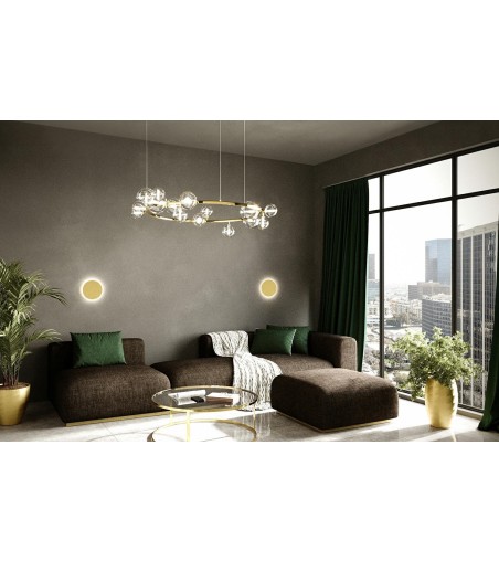 MOOSEE lampa ścienna SHADOW SUN 25 złota