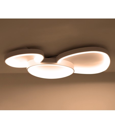 MOOSEE lampa sufitowa / plafon CELLS 3    biała