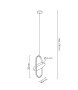 MOOSEE lampa wisząca SPINNER 19 złota