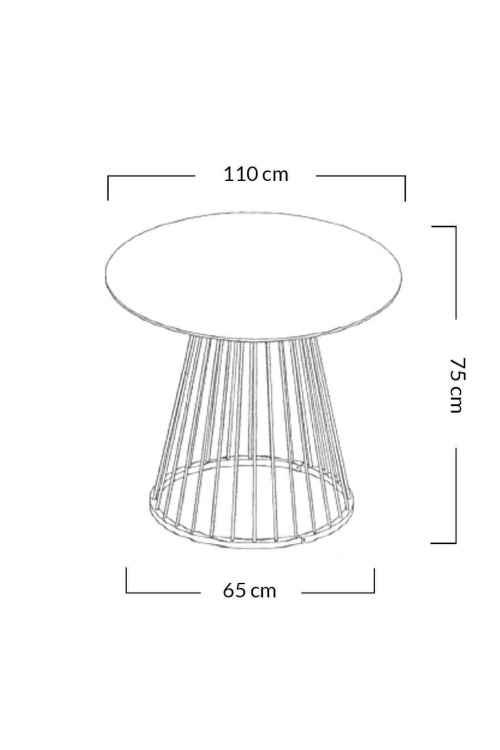 Stół GLAM WALNUT 110 - fornir orzechowy, chromowana podstawa
