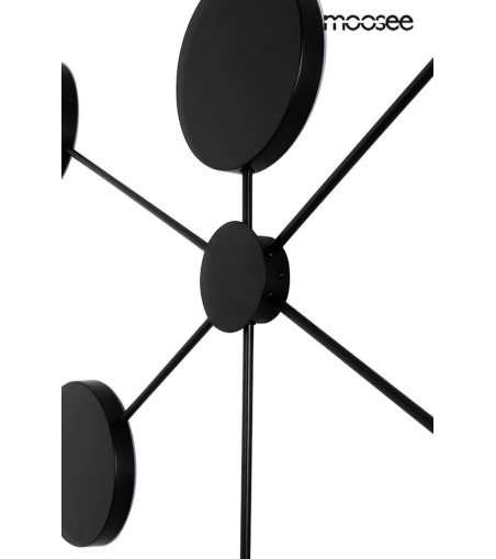 MOOSEE lampa ścienna SHADOW 6 czarna