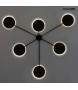 MOOSEE lampa ścienna SHADOW 6 czarna