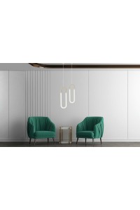 MOOSEE lampa wisząca PUZO L złota