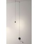 MOOSEE lampa ścienna FLUSSO WALL czarna