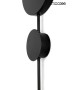 MOOSEE lampa ścienna SHADOW 2 czarna