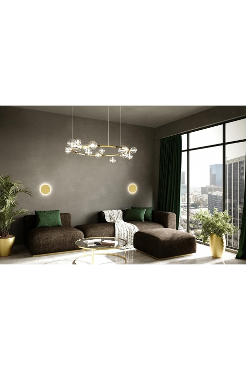 MOOSEE lampa ścienna SHADOW SUN 30 złota