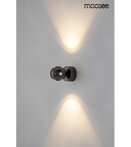MOOSEE lampa ścienna EOS czarny chrom