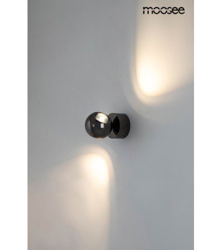 MOOSEE lampa ścienna EOS czarny chrom