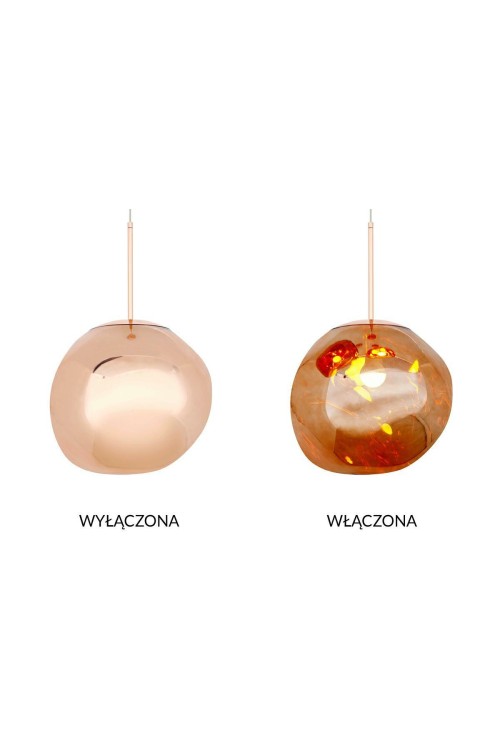 MOOSEE lampa wisząca FUSION 30 miedziana  - akryl