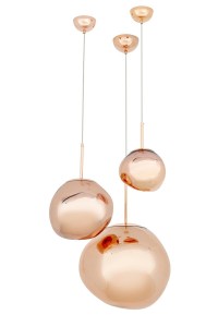 MOOSEE lampa wisząca FUSION 30 miedziana  - akryl