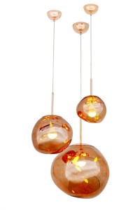 MOOSEE lampa wisząca FUSION 30 miedziana  - akryl