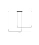 MOOSEE lampa wisząca SHAPE DUO 120 czarna