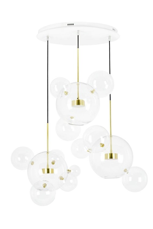 MOOSEE lampa wisząca CAPRI DISC 3 złota