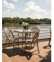 Krzesło ogrodowe CAFE PARIS białe rattan