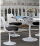 Stół TULIP MARBLE 120 CARRARA biały - blat okrągły marmurowy, metal