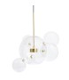 MOOSEE lampa wisząca CAPRI 6 złota - 60   LED, alumiumium, szkło