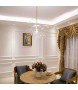 MOOSEE lampa wisząca CAPRI 6 złota - 60   LED, alumiumium, szkło