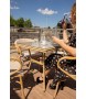 Krzesło ogrodowe CAFE BISTRO PARIS ARM    beżowe rattan