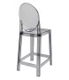 Krzesło barowe VICTORIA 65 cm dymione - poliwęglan