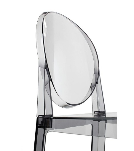 Krzesło barowe VICTORIA 65 cm dymione - poliwęglan
