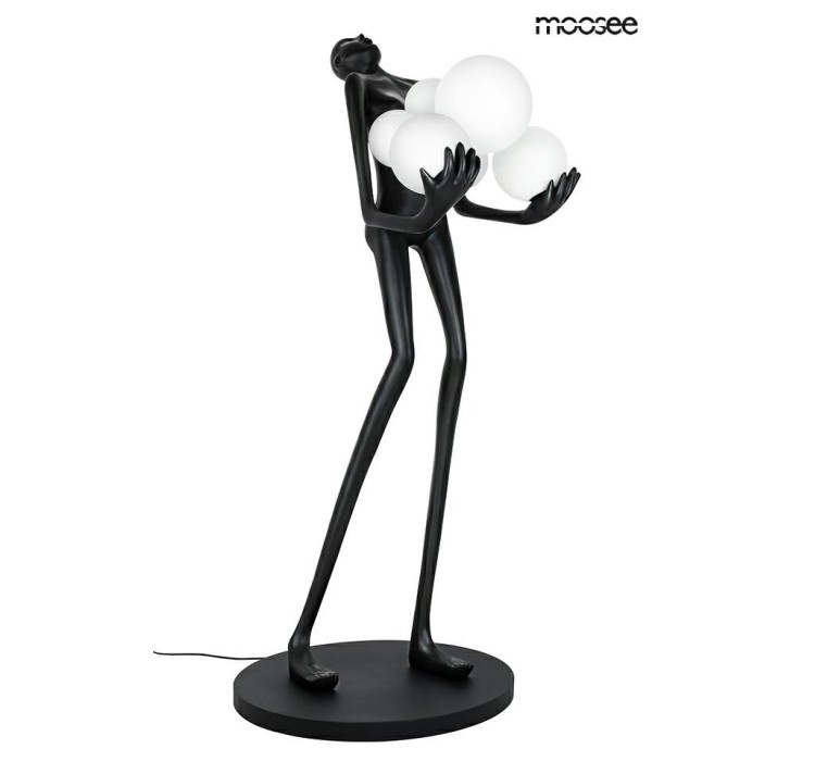 MOOSEE lampa podłogowa HUMAN czarna