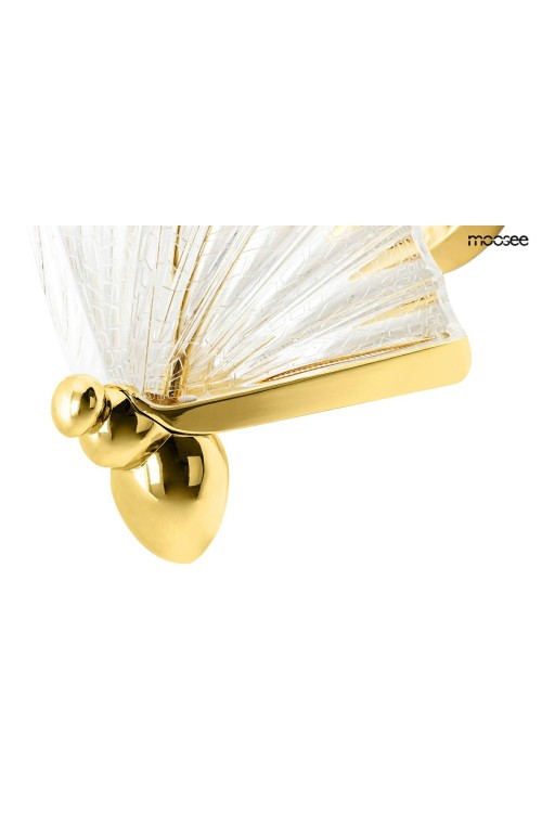 MOOSEE lampa ścienna BUTTERFLY S złota