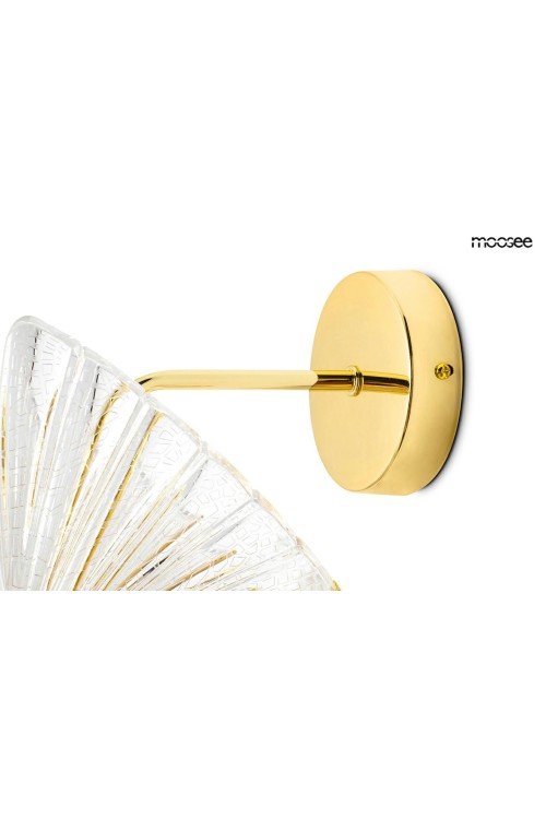 MOOSEE lampa ścienna BUTTERFLY S złota