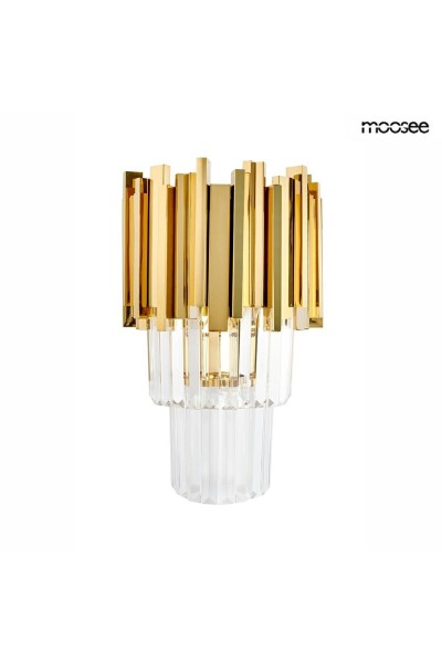 MOOSEE lampa ścienna IMPERIAL WALL GOLD   - stal, kryształ