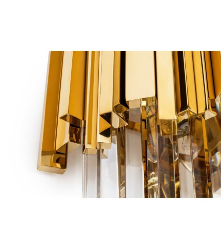 MOOSEE lampa ścienna IMPERIAL WALL GOLD   - stal, kryształ