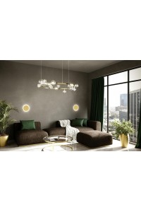 MOOSEE lampa ścienna SHADOW SUN 25 złota