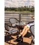 Krzesło ogrodowe CAFE AZURE biały /       czarny