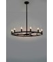 KARE lampa wisząca CANDEL CROWN czarna - szklane klosze