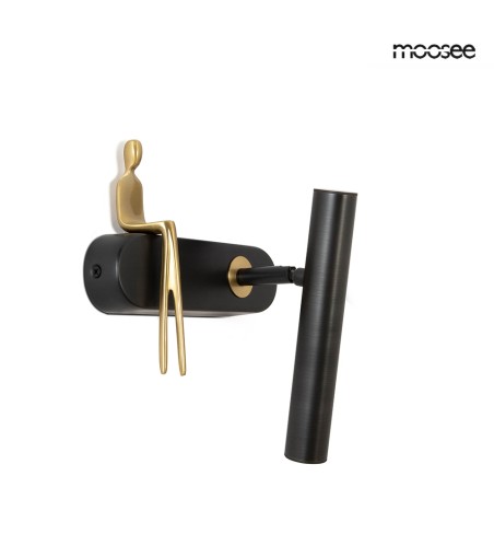 MOOSEE lampa ścienna BOY TUBE R czarna