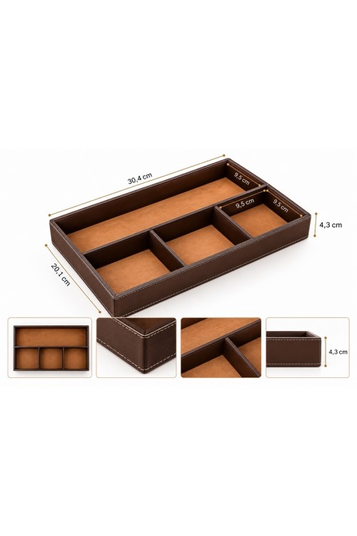 Taca dekoracyjna / organizer SHP SKIN     ekoskóra