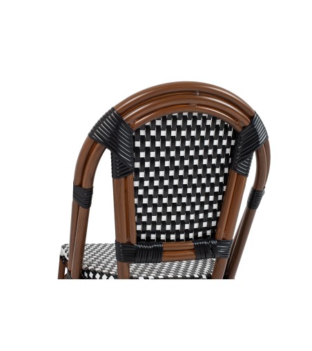 Krzesło ogrodowe CAFE PARIS brązowe       rattan