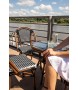 Krzesło ogrodowe CAFE PARIS brązowe       rattan