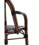 Krzesło ogrodowe CAFE PARIS ARM brązowe   rattan