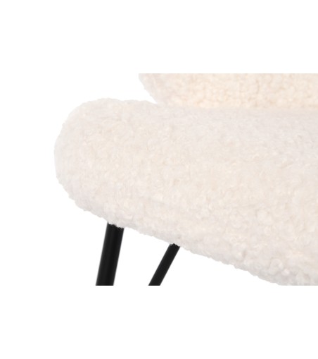 FOTEL BUJANY DZIECIĘCY CUDDLY BIAŁY 43X67X67CM MILOO HOME 