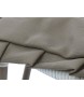 FOTEL OGRODOWY IVY 101X78X103 CM BIAŁY BEŻOWY ALUMINIUM TECHNORATTAN MILOO HOME 