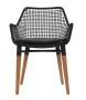 FOTEL OGRODOWY TORO CZARNY 60X62X81CM MILOO HOME 
