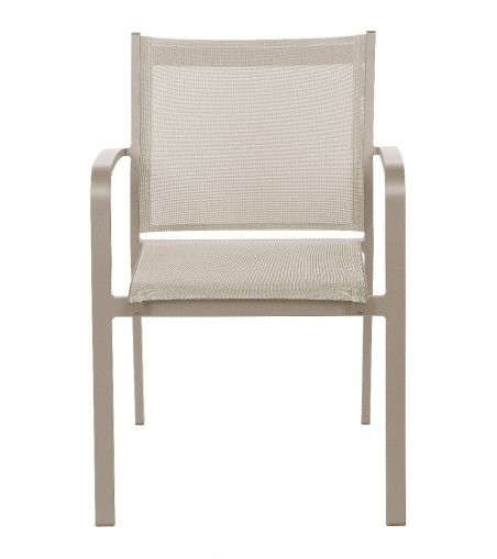 KRZESŁO OGRODOWE FARO BEŻOWE 57X63X83CM MILOO HOME 