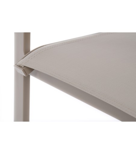 KRZESŁO OGRODOWE FARO BEŻOWE 57X63X83CM MILOO HOME 