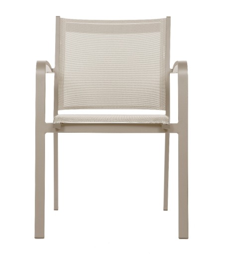 KRZESŁO OGRODOWE FARO BEŻOWE 57X63X83CM MILOO HOME 
