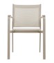 KRZESŁO OGRODOWE FARO BEŻOWE 57X63X83CM MILOO HOME 